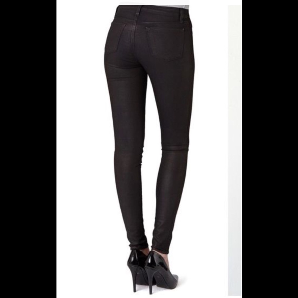J brand brown mocha coated , skinny legging jeans